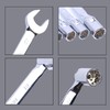 Vokenforu 18mm Socket Spanner, Ratchet Combination Wrench, Hardened Chrome Vanadium