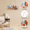 GHHKUD Hanging Diamond Painting Kits for Adults, Butterfly Flower Diamond