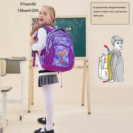 Cusangel Backpack for Girls Boys School Bookbags Kindergarten Elementary Lightweight Waterproof Multifunctional Large Capacity for Backpack (16 inch Fun Prints)