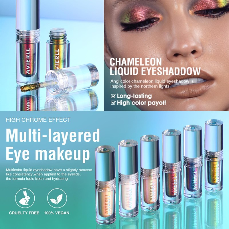 EnMart Pack of 3 Liquid Eyeshadow, Diamond Shiny Liquid Eyeshadow