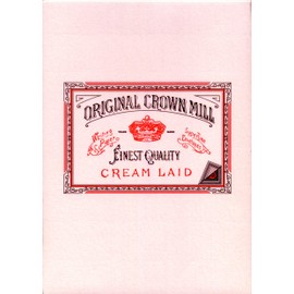 Original Crown Mill Classic Line A5 Texture Laid Writing Pad - Pink (Pack of 50 Sheets)