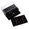 SPAKOWN Ring Box Display Holder, Clear Velvet Jewelry Storage Tray
