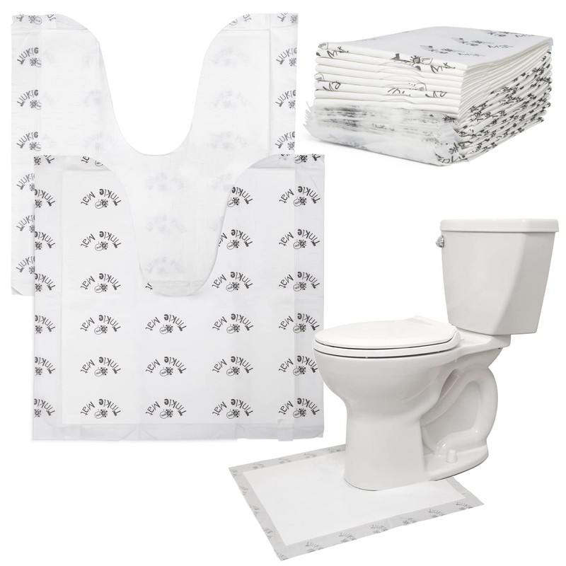 Tinkle Mat Disposable Toilet Commode Mat – Super Absorbent, Deodorizing