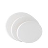 TRANSON 3 Sizes Oval Shaped Stretched Canvas Primed Ready for