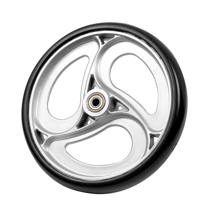 Wealrit 2 Pcs Wheels Replacement for Wheelchairs Solid 8 Inch