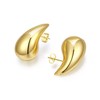 Chunky Gold Earrings Dupes for Women Fashion Water Drop Earrings
