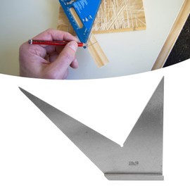 Machinist Square, 30 45 90 120 Degree Machinist Engineer Square with Base, Carbon Steel 45 Degree Miter Square DIN 875/2 Standard Angle Ruler for Workpiece Measuring, 110x59mm