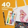 40 Textile Pens Machine Washable - Textile Paint Machine Washable