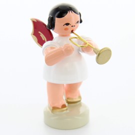 Angel Standing with Trumpet, Red Wings