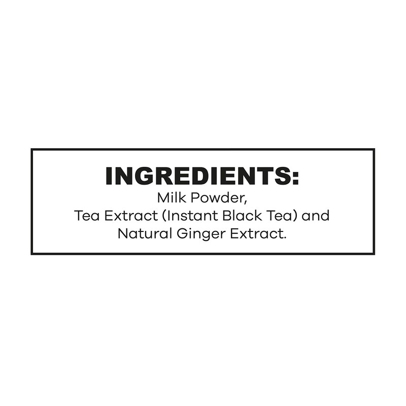 QuikTea Ginger Unsweetened Chai Tea Latte – 10 Count, Bold