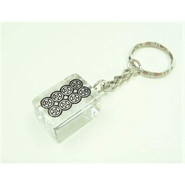 Clear Mah Jongg Pies (Large) Keychain [Par Pin]