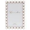Lawrence Frames Metal Frame, Clover Enamel, White, 4x6