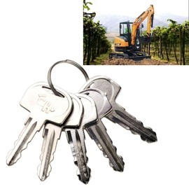 GAOHOU 5Pcs 601 Ignition Key Compatible for Sany Mini Excavator 60266568 SY16C SY26U SY35U Ignition Key