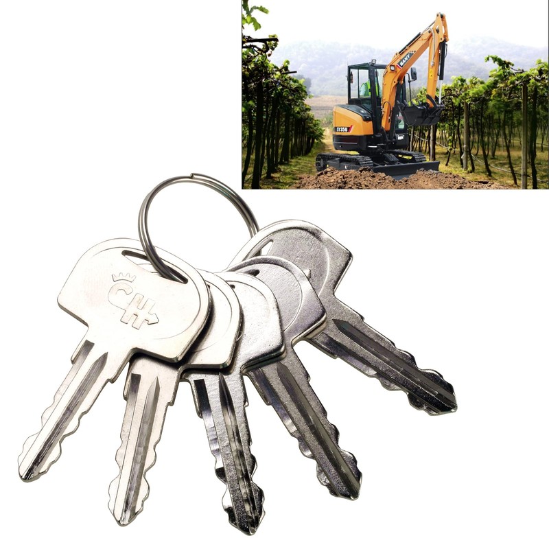 GAOHOU 5Pcs 601 Ignition Key Compatible for Sany Mini Excavator