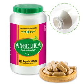 Angelica sinensis 180 Capsules each 520mg (Dong Quai Angelica) Pure Natural Powder – No Additives