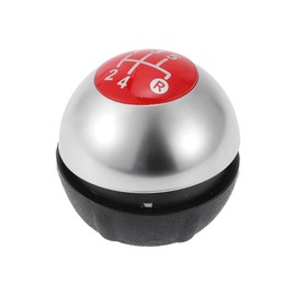 TUCKBOLD 5 Speed Manual Gear Shifter Knob for Fiat 500C | Front Automotive Gearbox Stick Shifter Lever Knob Black Silver Tone Plastic 1 Pcs
