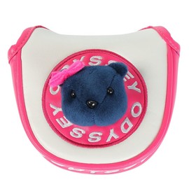 ODYSSEY Putter Cover BEAR MALLET NVY FW 23 (Mallet Type), Navy, Women's