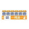 Polar Seltzer Water Orange Vanilla, 12 fl oz cans, 18
