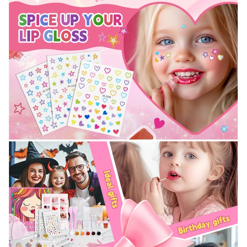 Hb Kit De Brillo Labial Infantil For Hacer Tú Mismo