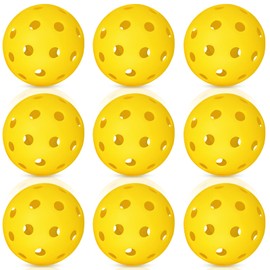 SZJIEIFR Outdoor Pickleball Balls Set,USA Pickleball USAPA Approved Pickleballs,9 Pack 40 Hole Pickleball,High Bounce True Flight,Durable Pickle Ball for All Skill Levels