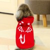 Pet Cloth Costume with Luminous Evil Person Pattern Hallowmas Clothing