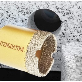 Antengdatool Dry/Wet Diamond Hole Saw Kit, Porcelain Tile Core Drill Bits Set Cutter for Ceramic Marble Brick Granite Stones Angle Grinder(6/8/10/20/25/35/50/75/100,50mm)