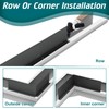 Daisypower Gutter Valley Splash Guards,4 Pcs Foldable Rainwater Roof Rain