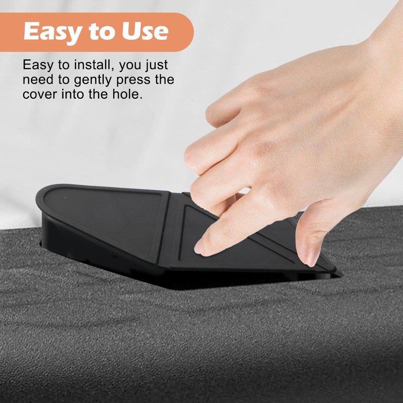 Solaradgy 2P Truck Bed Rail Stake Pocket Caps Compatible with