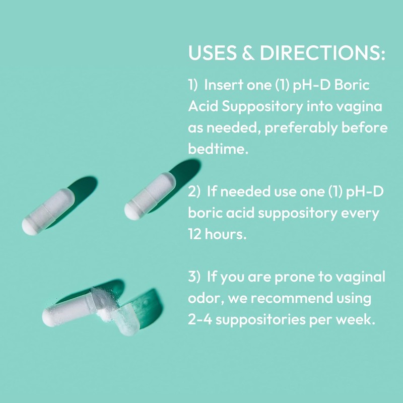 pH-D Feminine Health Support - 600 mg Boric Acid Suppositories
