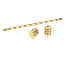 HONEY BEAR Men's Collar Pin Suit Shirt Collar Pin Collar Pins Bar Tie Knot Bar for Wedding Gift, Silver Cone, Multi-Way, Copper, No Gemstone