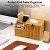 Square Tissue Box Cover with Storage, Multifunction Cube Tissue Box