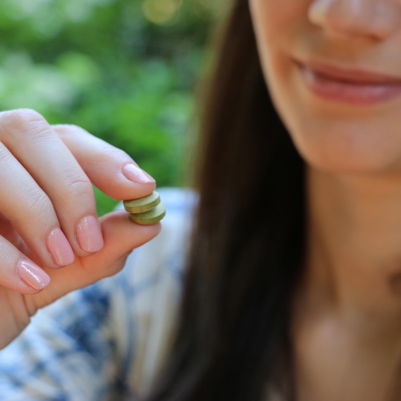 Matchatto Matcha tea pellets with mint, 45 pieces, pressed matcha