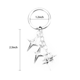 SHTALHST Star Keychain, Star-Shaped Keychain for Women, Cool Bag Charms, Trendy Key Chains for Bags, Gifts for Women