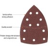 60pcs Mouse Detail Sander Sanding Pads 11 Holes Hook and