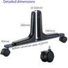 EBAKIN 2 Packs Room Divider Screen Holder Movable Wheel Thickened