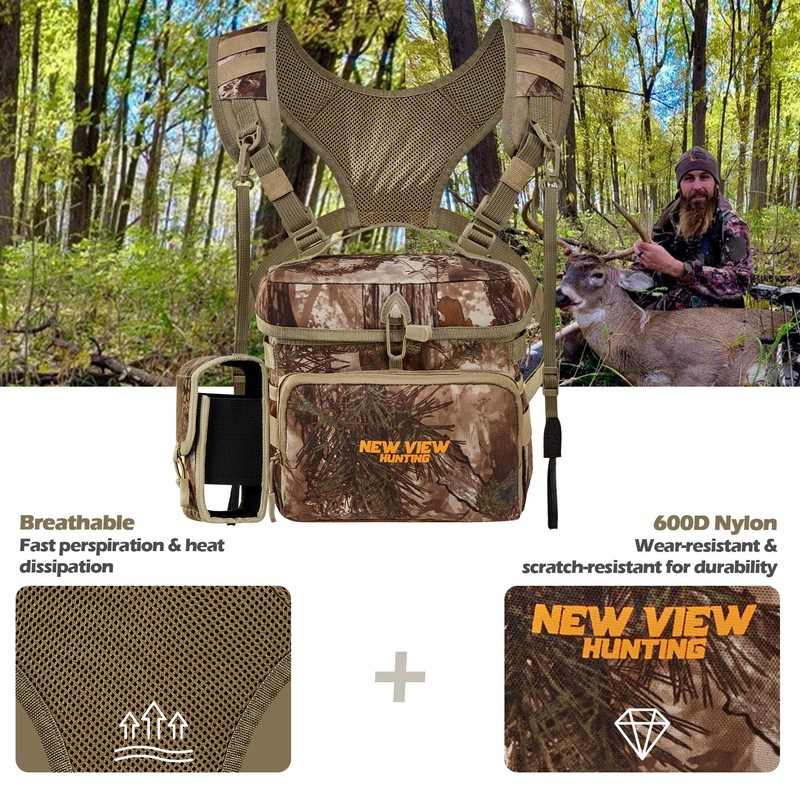 NewView Binocular Harness Chest Pack with Removable Rangefinder Pocket, Adjustable