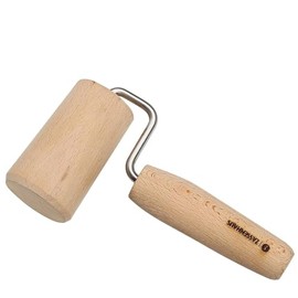 Zassenhaus Beech Wood Pastry Dough Roller-Pie Crust-Baking Dish Rolling Pin-6" Long x 3" Wide