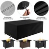 Fire Pit Cover Rectangular Firepit Covers Square 36in Fire Table