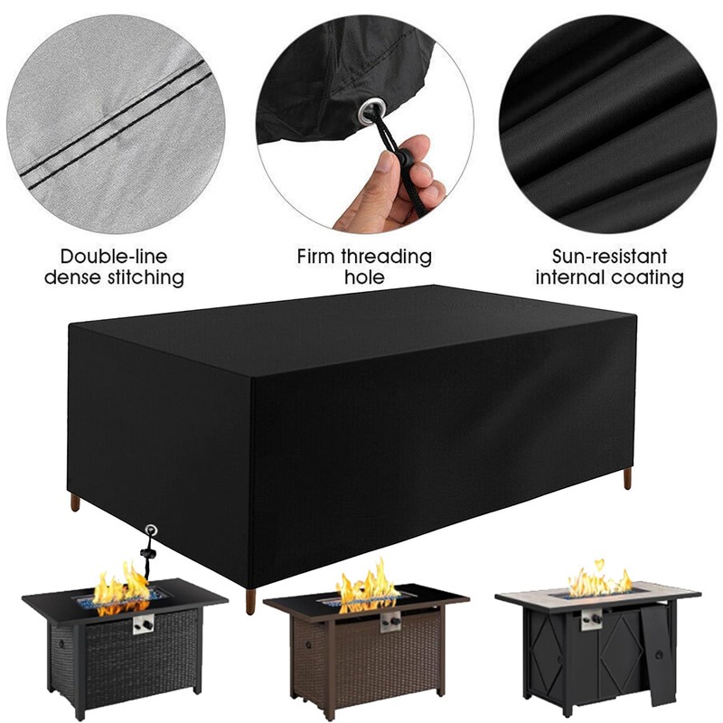 Fire Pit Cover Rectangular Firepit Covers Square 36in Fire Table