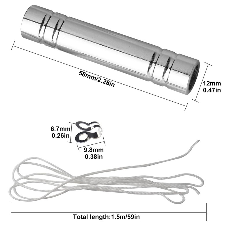 Rixotix 2-Piece Pull Cord Weight Handle with 150cm Cord Connectors