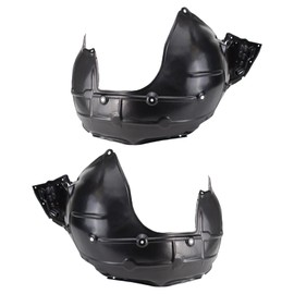 TRQ TRQ Front Inner Fender Liner Set Compatible with 2017-2019 Honda Civic HO1248176 HO1249176
