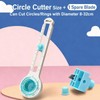 Circle Cutter, Adjustable Circle Paper Cutter with 1 Replacement Blades,