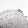 Pill Box Protective Bag Felt Coin Purse Zipper Round Daily