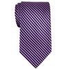 (リトリーズ) RETREEZ 波型ジグザグ ストライプ柄 織り生地 メンズ タイ ネクタイ - パープル