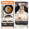 2-in-1 Dog Playpen 46.5''Pop Up Cat Pet Playpen, Assembly-Free Indoor