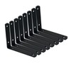 Mardili 8 Pcs Shelf Bracket,5 Inch Black Floating Shelf Bracket