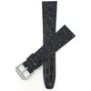 20mm Black Croc Pattern Leather Smartwatch Band Strap fits Skagen