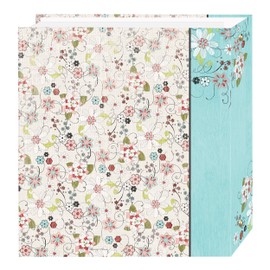 Pioneer Photo Albums TR-100D Explosion Magnetic 3-Ring Photo Album 100 Page, Bold Flower