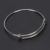 10Pcs Stainless Steel Bangle 1.6mm Adjustable Expandable Coil Bracelet DIY