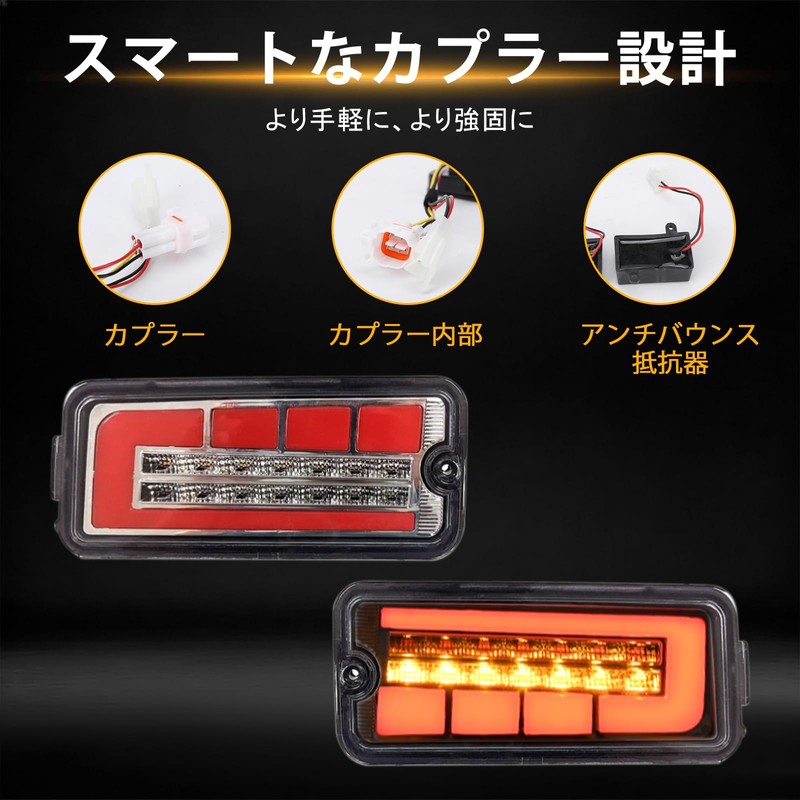 Syncnika Set of 2 High Jet Tail Lamps, Hi-Jet Truck,
